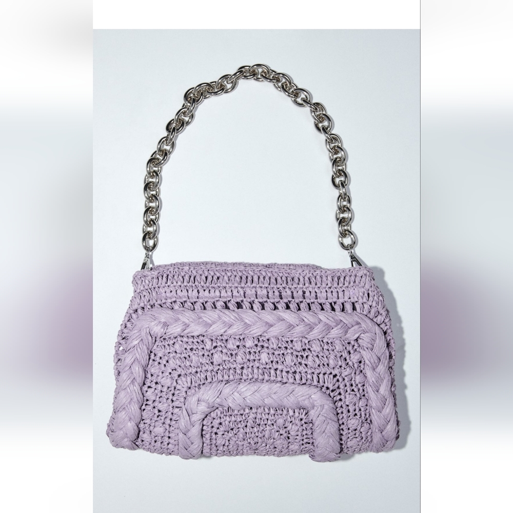 Woven shoulder bag